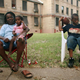 Jacquelyn Boyd and grandkids in the B.W. Cooper housing project in NOLA (Getty)